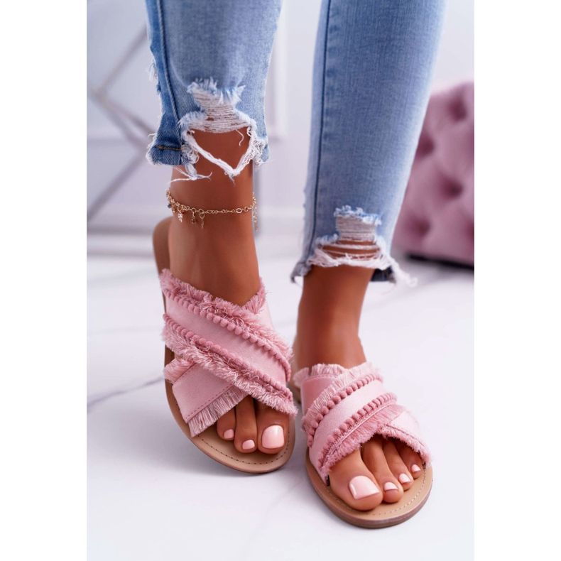 Vices Női anyagú papucs satu 7269 Pink Jamen rózsaszín 2