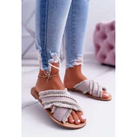 Vices Női anyagú papucs satu 7269 Bézs Jamen 1