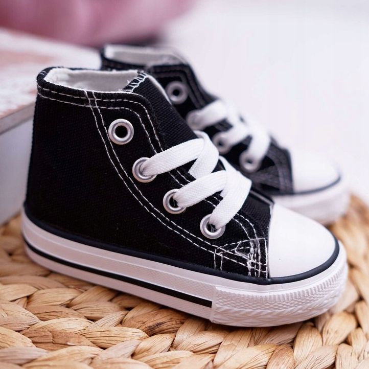 FRROCK Fekete Filemon gyerek klasszikus cipők 1