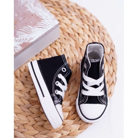 FRROCK Fekete Filemon gyerek klasszikus cipők 2