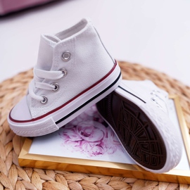 FRROCK Gyermek klasszikus magas fehér Filemon cipők 2