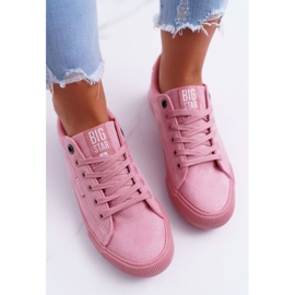 Női cipők Big Star Suede Pink EE274047 rózsaszín 2