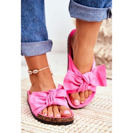 BUGO Női papucs a Cork Neon Fuchsia Wendy -n rózsaszín 1