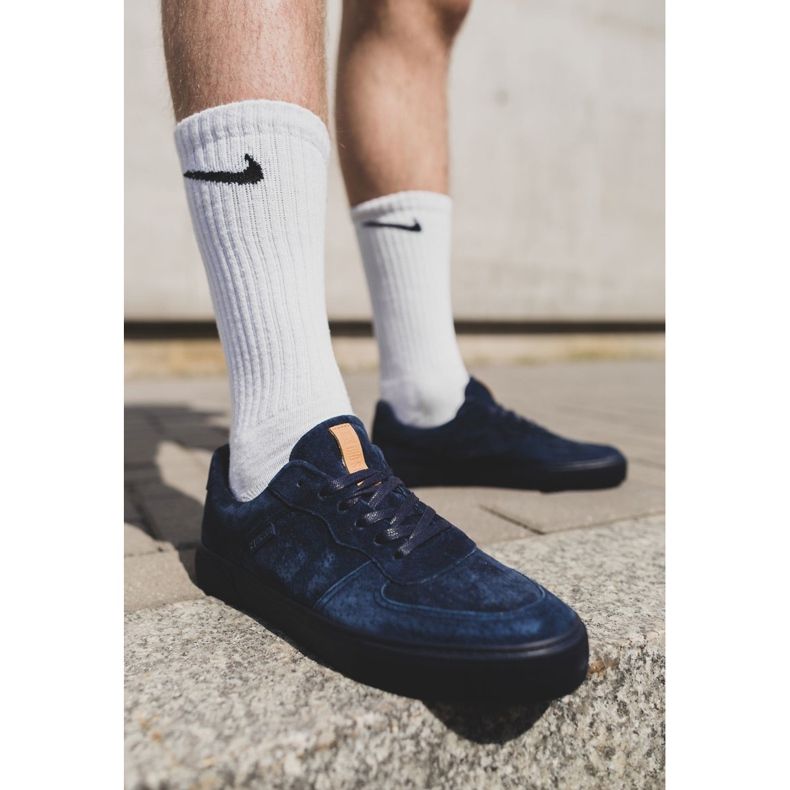 Férfi cipők Big Star Suede Navy Blue EE174363 sötétkék 1