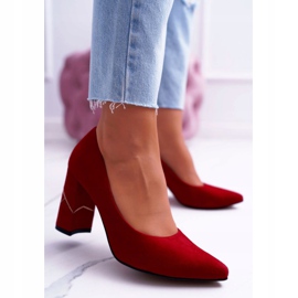 Laura Messi Női pumpák Suede Red 2050 Tiffany piros 1