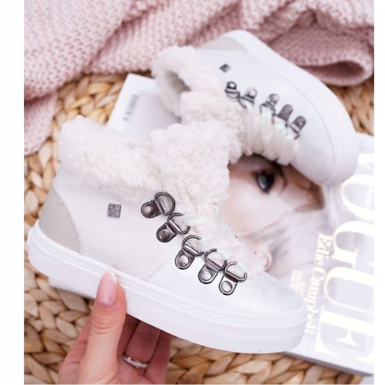 Gyermek lánycipő Cipők Big Star White EE374017 fehér 1