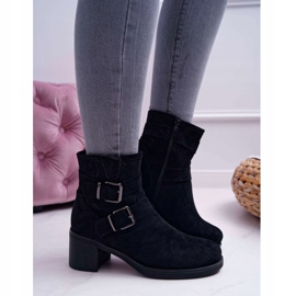 FRID Női Csizma Magas sarkú Velúr Fekete Fagret 1