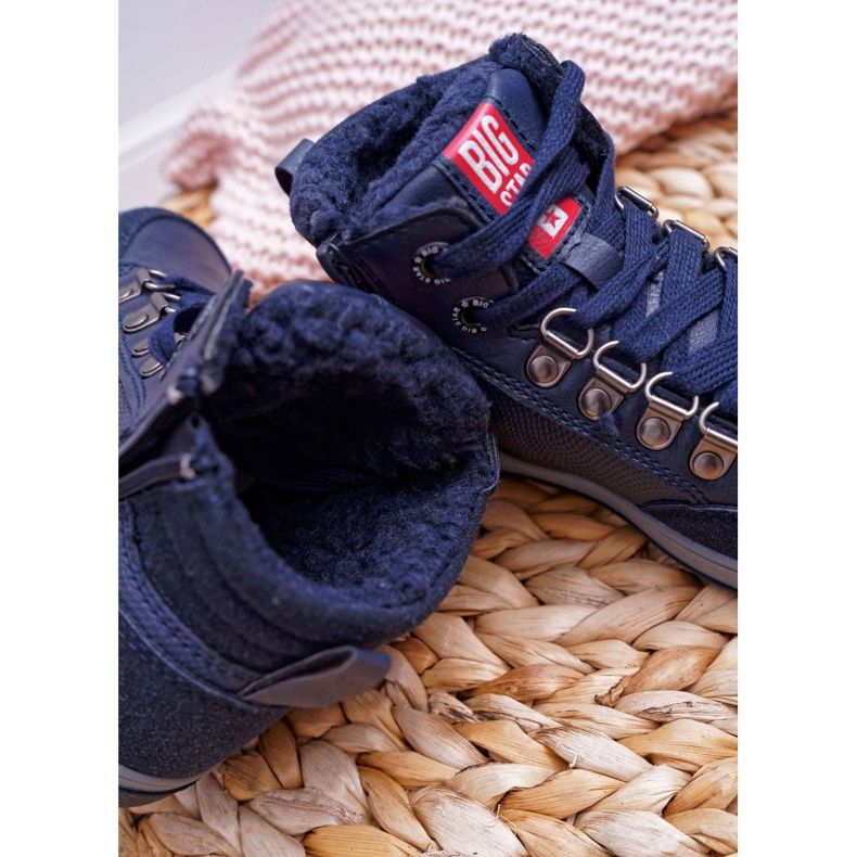 Gyermek fiúcipő Cipők Big Star báránybőr Navy Blue EE374088 sötétkék 2