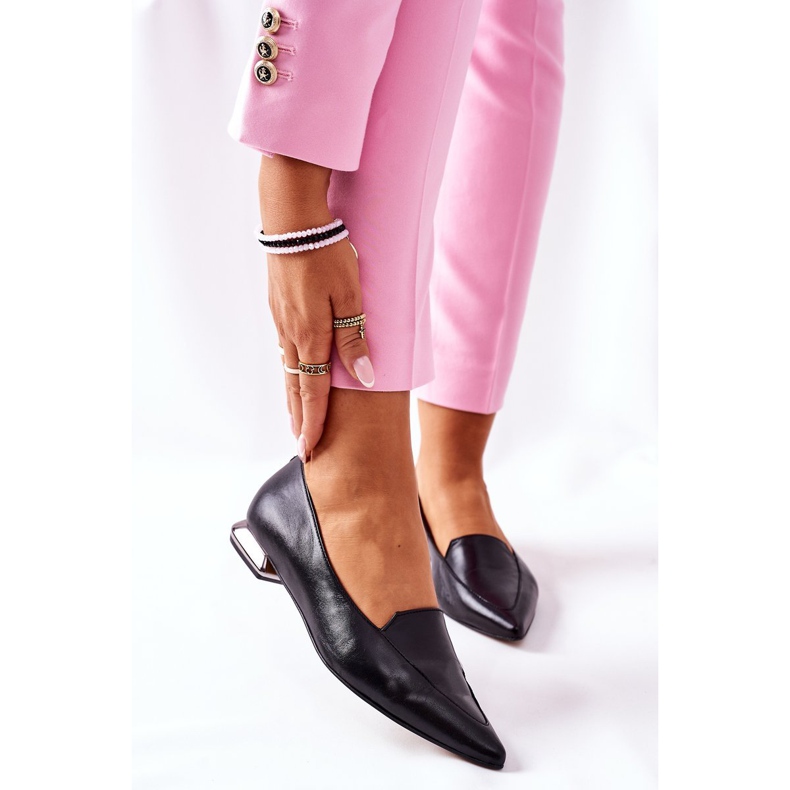 Női Brogues Laura Messi Black 2074 fekete 2