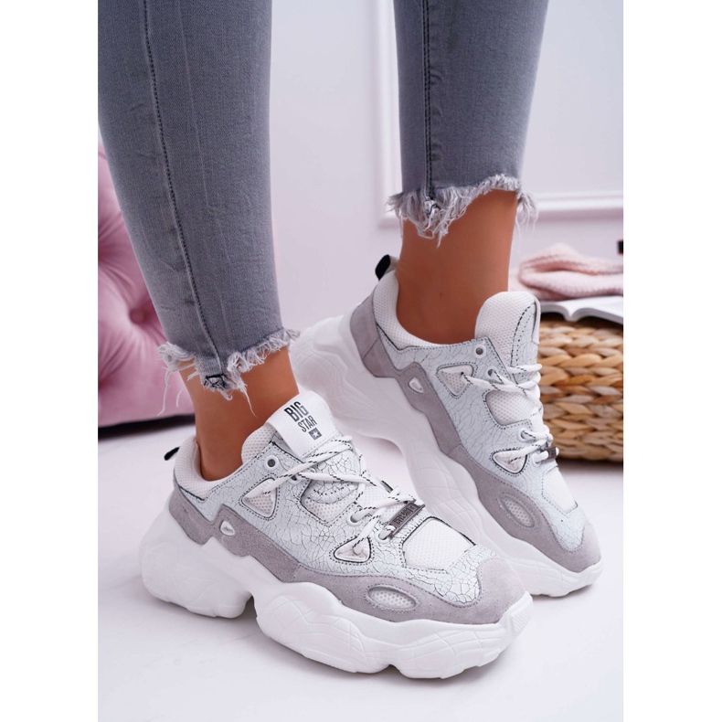 Női sportcipő Big Star, Daniel Lopez, fehér FF274430 sokszínű 2