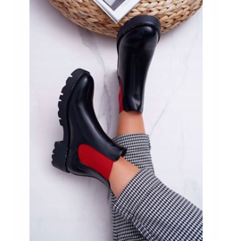 HAN Női csizma Jodhpur csizma Red Erasers Black Superpower piros 2