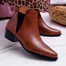 Női lapos csizma Camel Murino barna 1