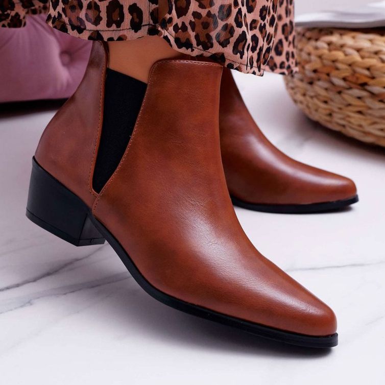 Női lapos csizma Camel Murino barna 1