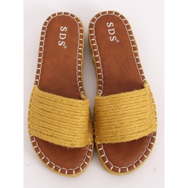 Méz espadrilles papucs 7970-PL Sárga 2