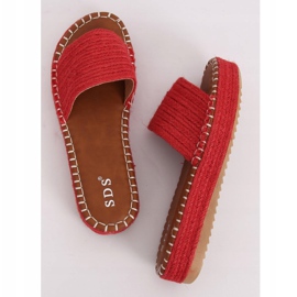 Piros espadrilles papucs 7970-PL Red 1