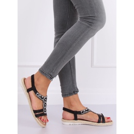 Fekete espadrilles szandál CO-78 Fekete 2