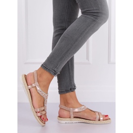 Pezsgő espadrilles szandál CO-78 Champagne rózsaszín 2