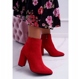 FW1 Női csizma a sarkán Suede Red Sharks piros 1 FW1 Női csizma a sarkán Suede Red Sharks piros 1