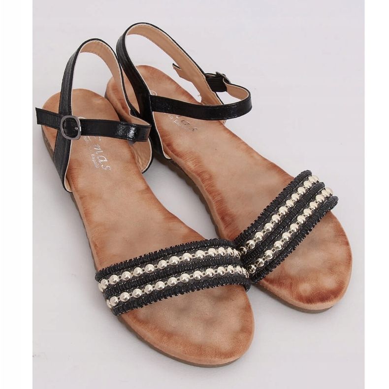 Fekete női szandál HT-68 Black 2