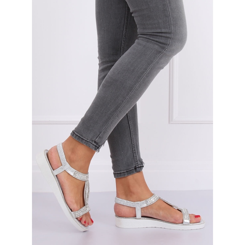 Ezüst szandál nőknek 127-89 Ezüst szürke 1