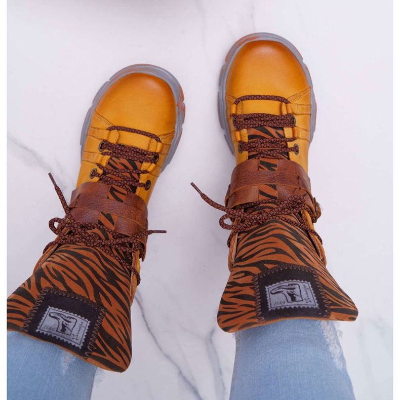 Női csizma Bőr Maciejka Sárga 04218 barna 2 Női csizma Bőr Maciejka Sárga 04218 barna 2