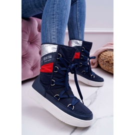 Női hócsizma szőrrel Big Star Navy Blue EE274657 sötétkék 1