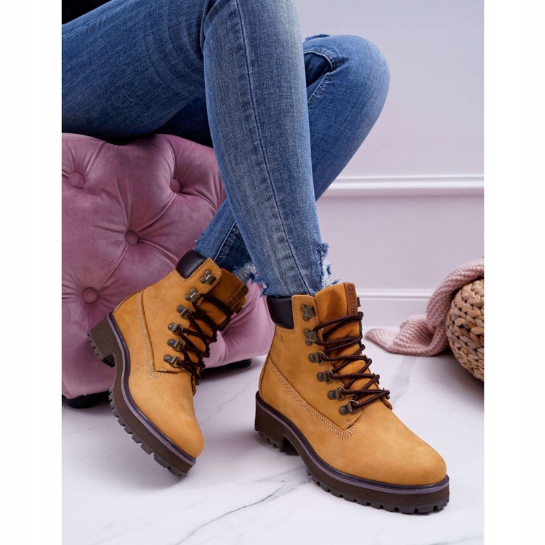 Női bakancsfogók Big Star Camel EE274035 barna 2