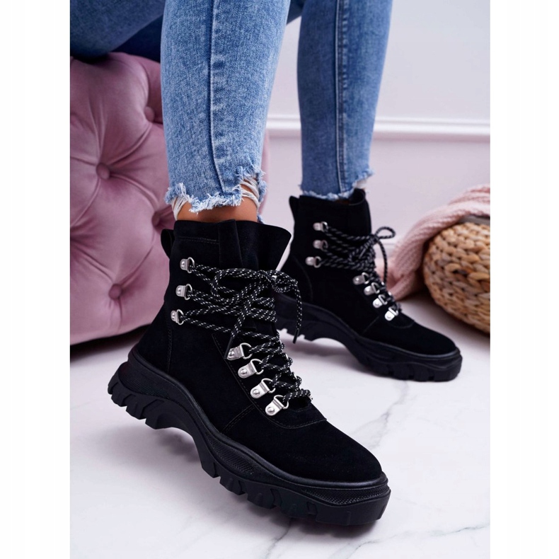 Női csizma Sergio Leone Black TR729 fekete 1