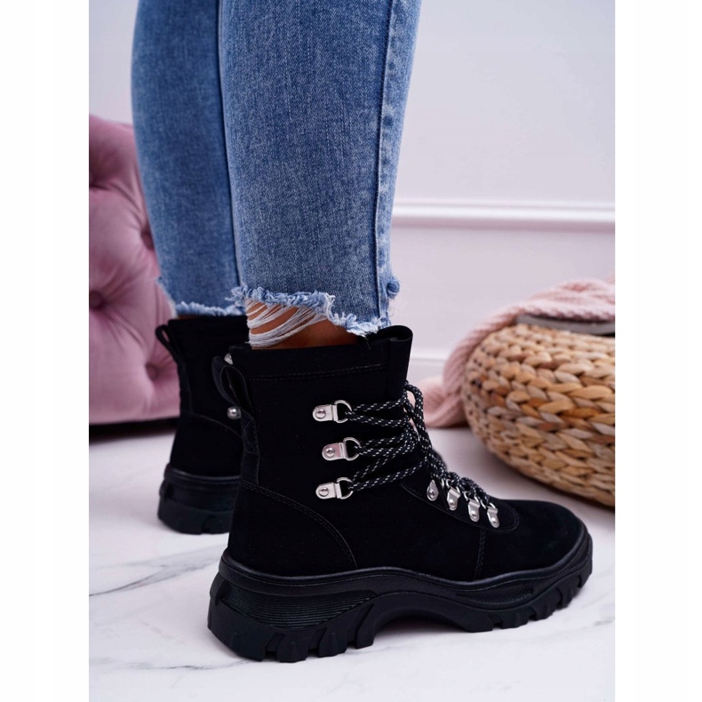 Női csizma Sergio Leone Black TR729 fekete 2