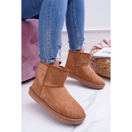 FRJ Női meleg hócsizma Camel Puffen barna 1