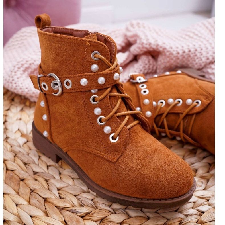 FP1 Pearl Camel Nargos gyermekcsizma barna 1