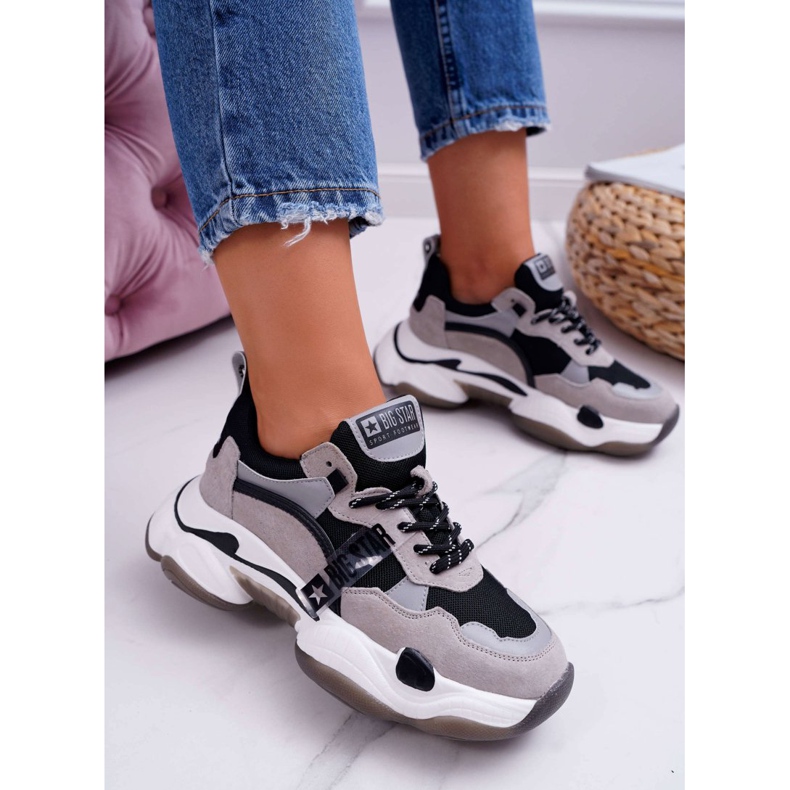 Női sportcipő Big Star, Daniel Lopez Grey FF274427 szürke 1