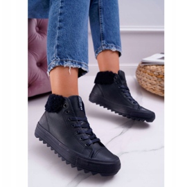 Női cipők Big Star High Warm Navy EE274147 sötétkék 1