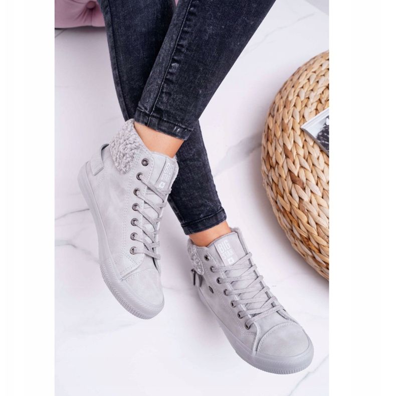 Női cipők Big Star High Warm Grey EE274079 szürke 2