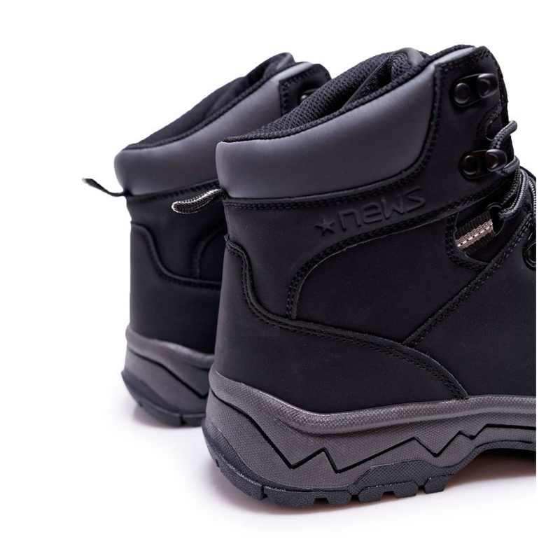 EVE Férfi fekete meleg túracipő Derex 1