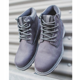 Férfi túracipő Bőr Big Star Black EE174228 fekete 1