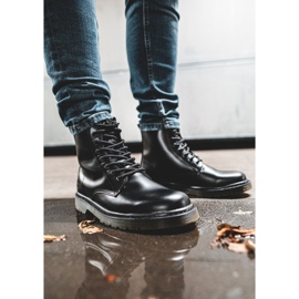 Férfi túracipő Bőr Big Star Black EE174268 fekete 1