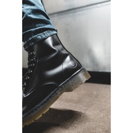 Férfi túracipő Bőr Big Star Black EE174268 fekete 2