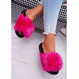 PS1 Női papucs szőrmével NiceFur Fuchsia rózsaszín 2 PS1 Női papucs szőrmével NiceFur Fuchsia rózsaszín 2