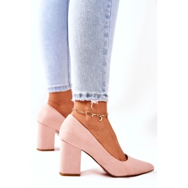 SEA Női szivattyú a sarkán Velúr Bézs Florena 1