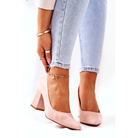 SEA Női szivattyú a sarkán Velúr Bézs Florena 2