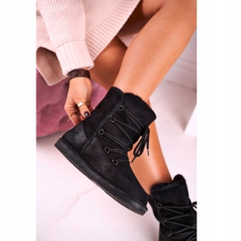 HAN Női hócsizma szőrmével, fekete Ilana 2