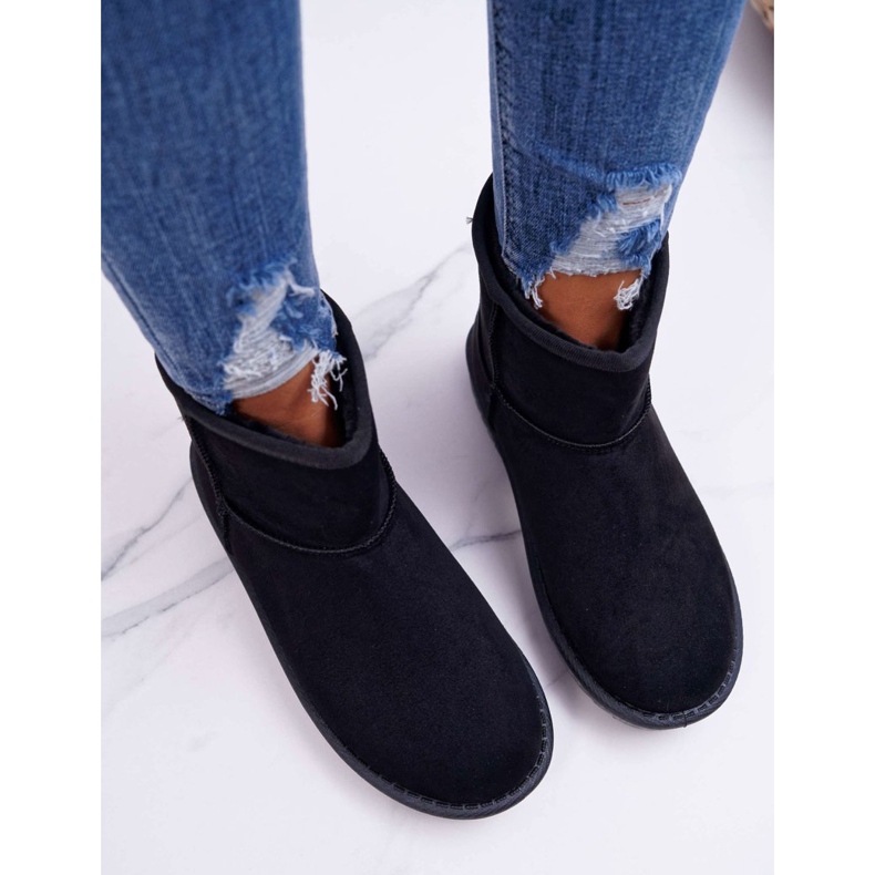 FRJ Női fekete Borneo meleg hócsizma 2