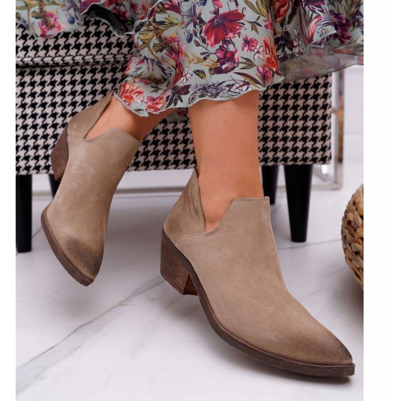 Nicole Női csizma Bézs tavaszi bőr Anabella 2