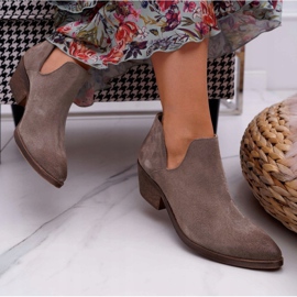 Nicole Női tavaszi bőr cappuccino Anabella csizma bézs 2