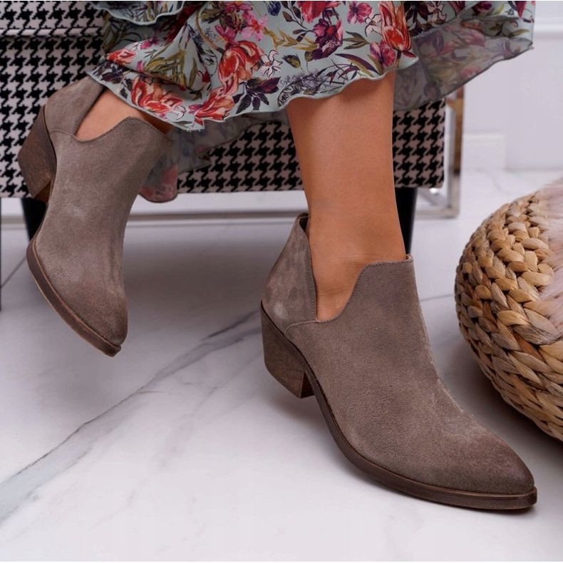 Nicole Női tavaszi bőr cappuccino Anabella csizma bézs 2