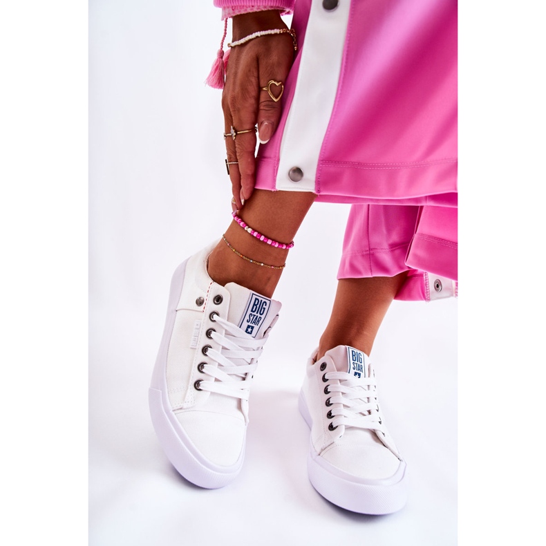 Női cipők Big Star White AA274511 fehér 1