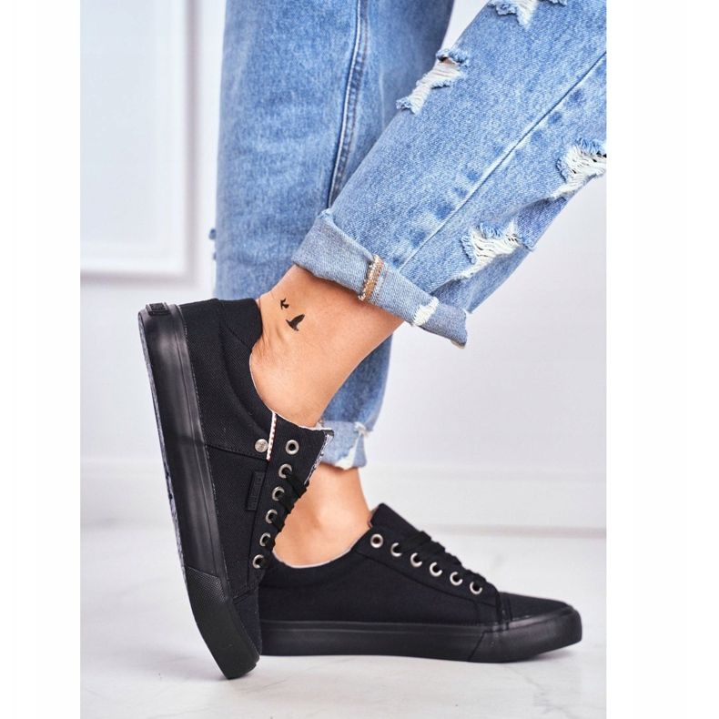 Női cipők Big Star Black AA274513 fekete 2