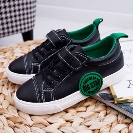 Gyermekcipők Big Star cipők tépőzárral FF374087 fekete 1