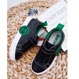 Gyermekcipők Big Star cipők tépőzárral FF374087 fekete 2